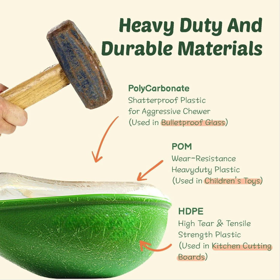 Anti-Tip Avocado-Shaped Feeding Bowl for Pets