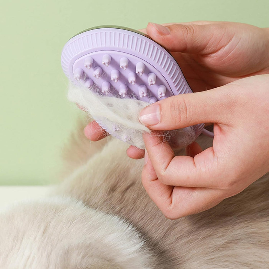 Silicone Pet Bath Brush With Soap Dispenser Massage Grooming Tool