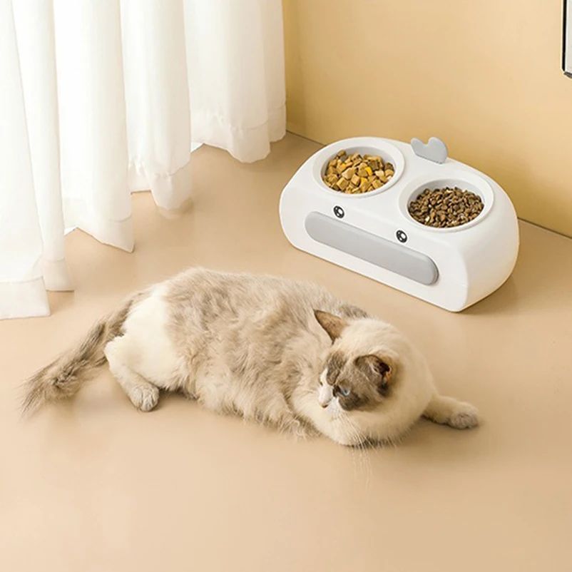 Duck Design Double Food and Water Bowl for Pets