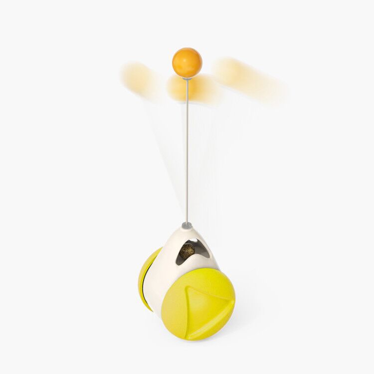 Interactive Turntable Windmill Glowing Pet Toy