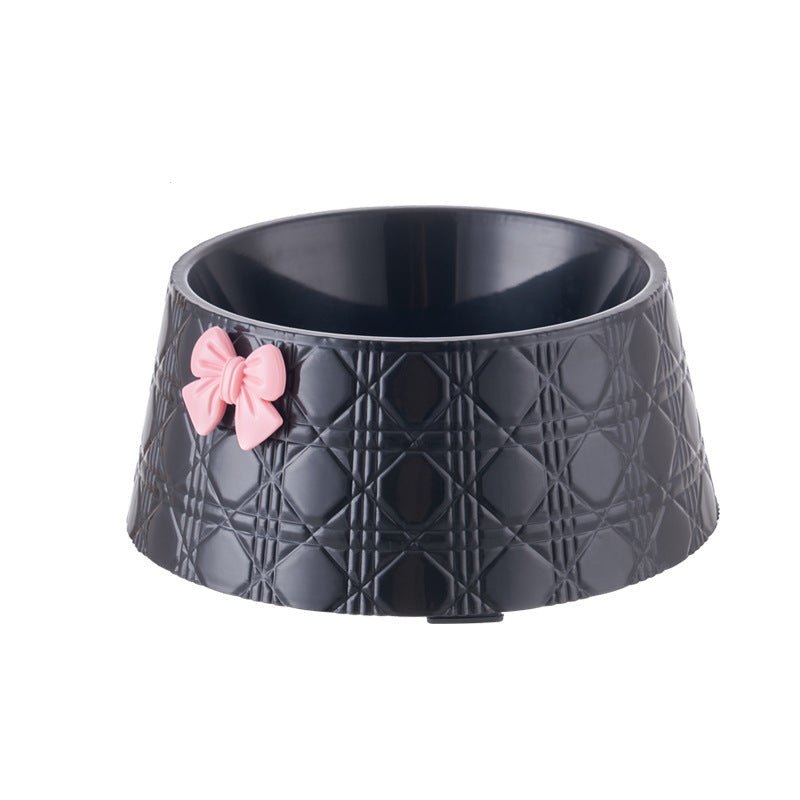 Pet Decorative Bowknot Food and Water Bowls for Pets