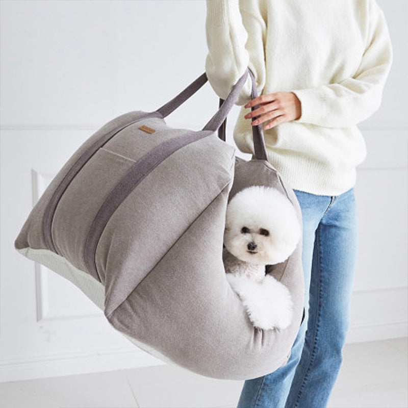Waterproof Pet Car Seat Carrier Basket Breathable Travel Bag