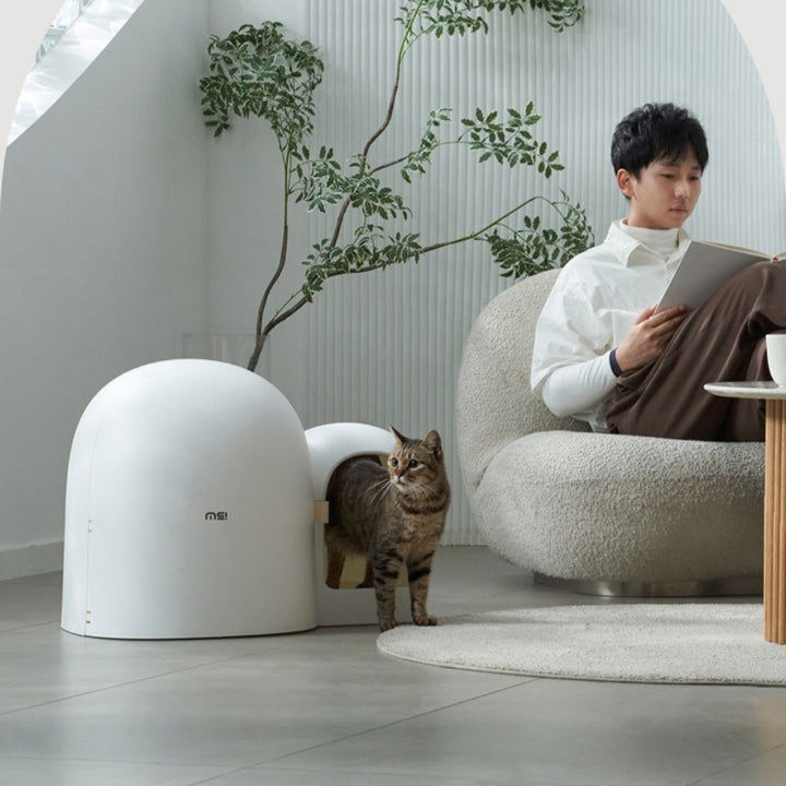 Creative Fully Enclosed Oversized Pet Litter Box System