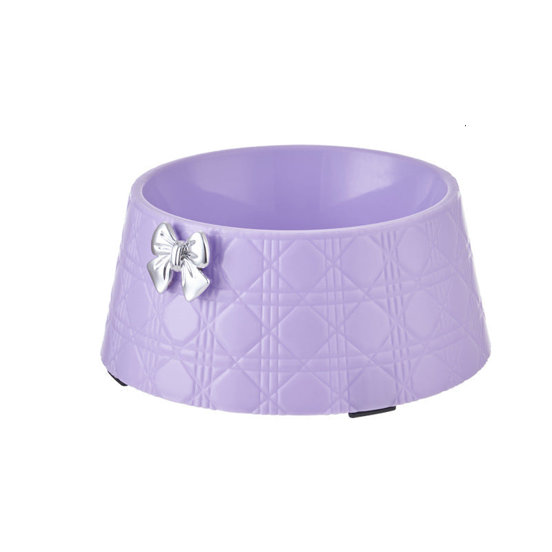 Pet Decorative Bowknot Food and Water Bowls for Pets