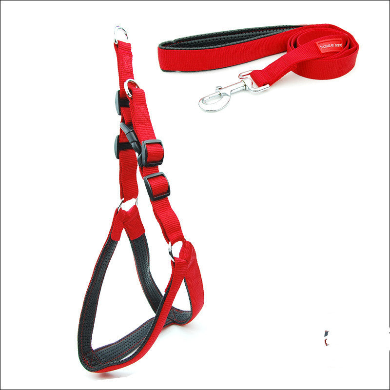 Reflective Nylon Pet Harness Leash Padded Comfort Fit