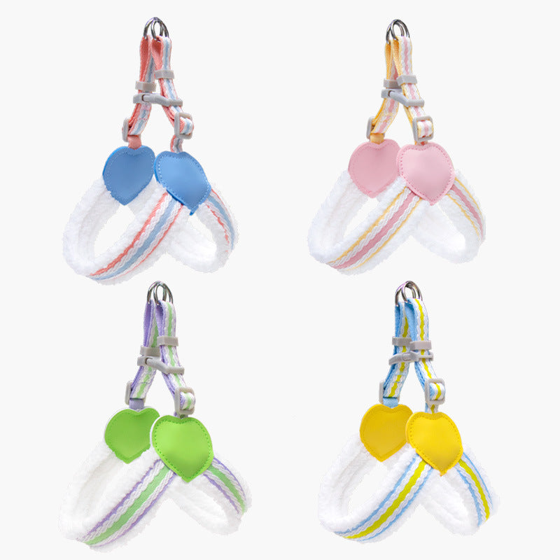 Breathable Summer Chest Vest Leash for Small and Medium Pets