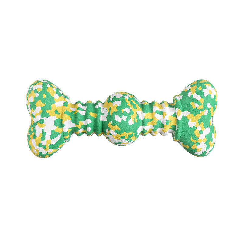 Durable Pet Chew Toy Tough Natural Rubber Bone Teething Toy