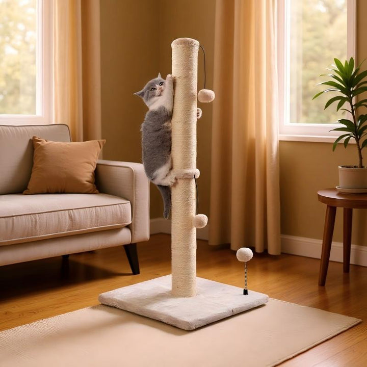 Pet Vertical Sisal Climbing Scratch Post Tree Furniture