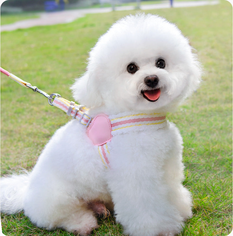 Breathable Summer Chest Vest Leash for Small and Medium Pets