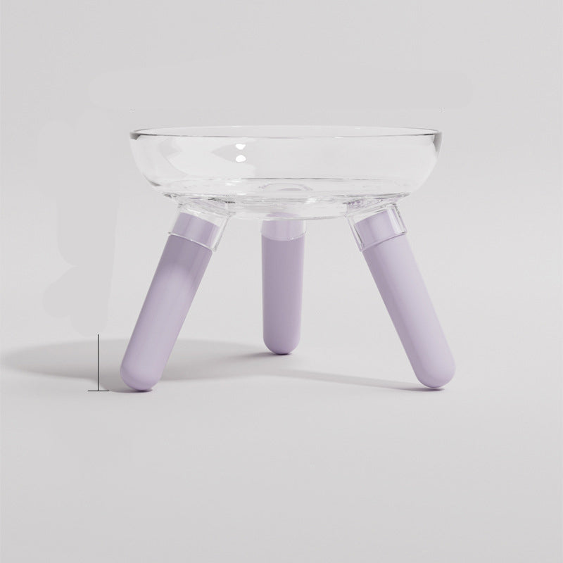 Pet Anti-Tip Transparent Feeding and Water Bowl for Pets