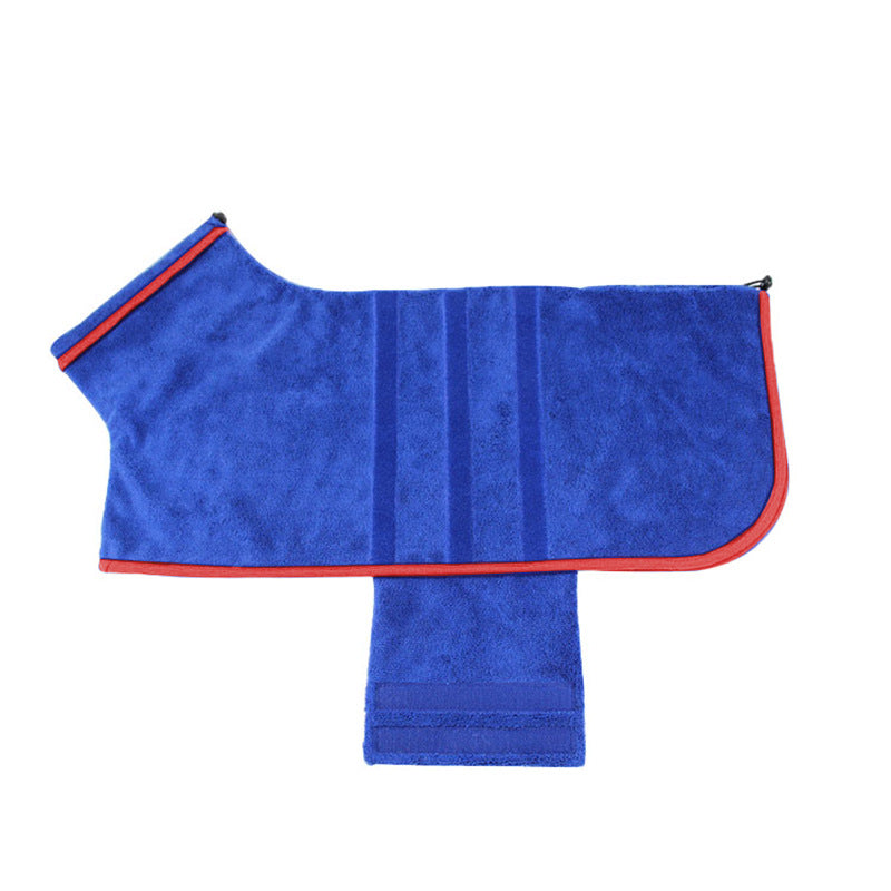 Pet Bathrobe Water Absorbent Grooming Drying Adjustable Pet Towel Accessories