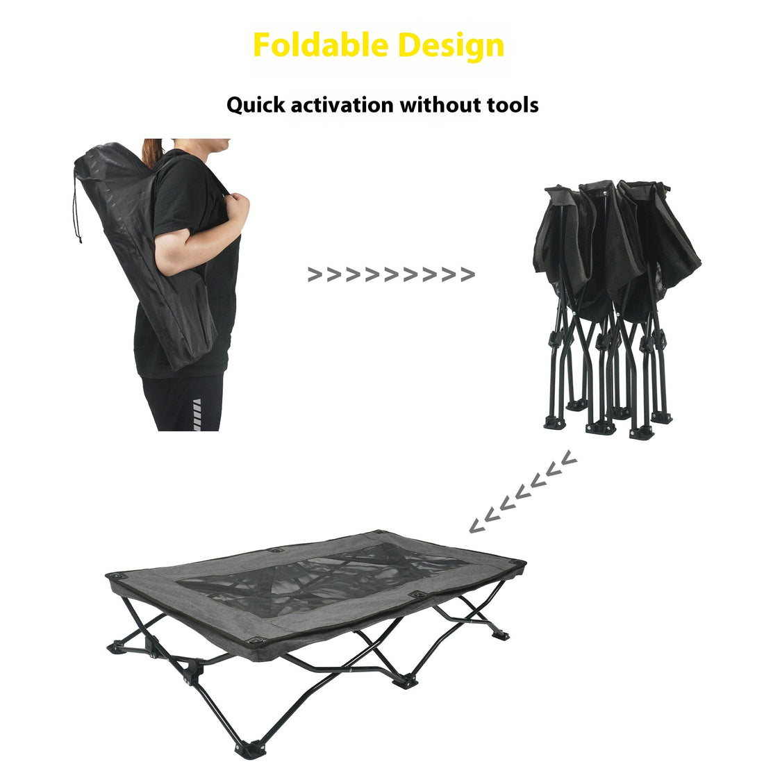 Double Layer Foldable Pet Bed Soft Comfortable Sleeping Mat