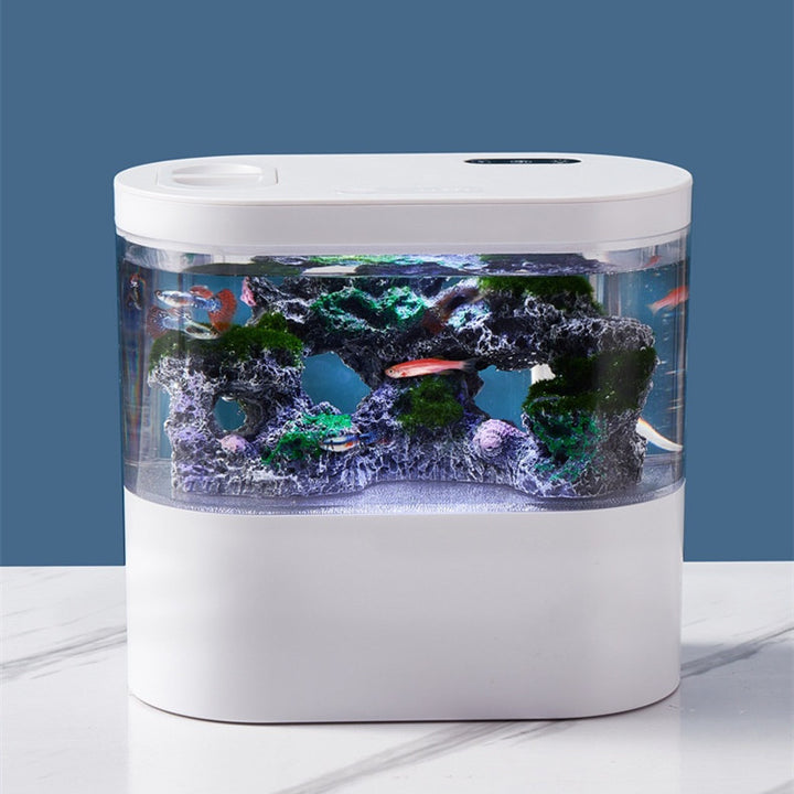 Desktop Self Circulating Mini Aquarium Fish Tank Ecosystem