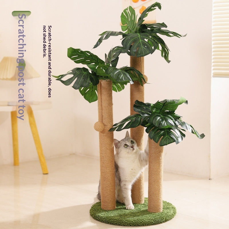 Coconut Tree Pet Scratcher And Climbing Tower
