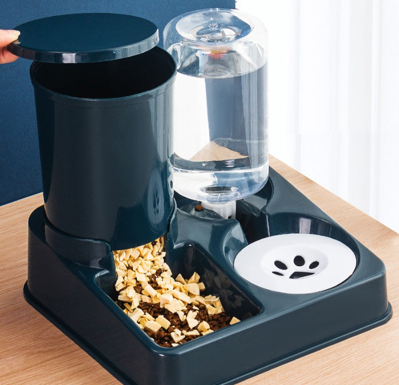 Automatic Pet Food And Water Bowl Combined Feeding Device