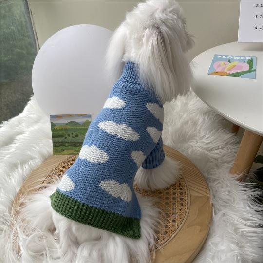 Jacquard Pet Sweater Soft Warm Comfortable Clothing Apparel