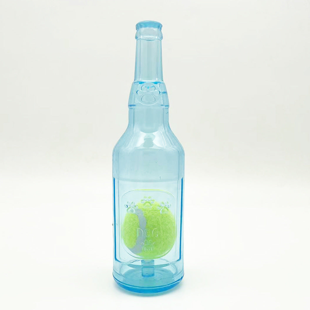 Squeaky Water Bottle Chew Toy For Pets Indestructible Interactive Boredom Toy