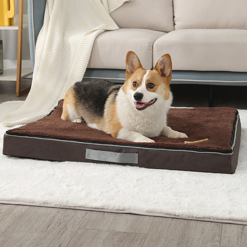 Plush Memory Foam Pet Bed Removable Washable Non Slip Mattress
