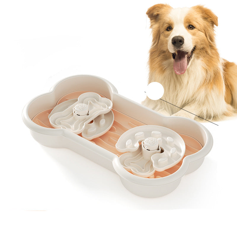 Slow Feeder Pet Bowl Anti Choking Puzzle Food Dish Large Breed