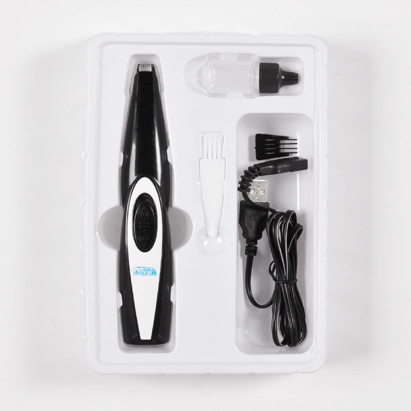 Pet Electric Nail and Hair Trimmer USB Rechargeable Grooming Tool