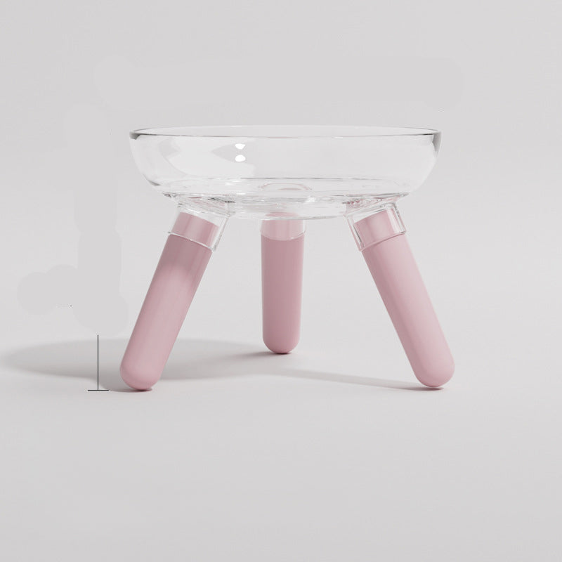 Pet Anti-Tip Transparent Feeding and Water Bowl for Pets