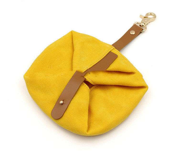 Foldable Canvas Feeding and Water Bowl for Pets Portable