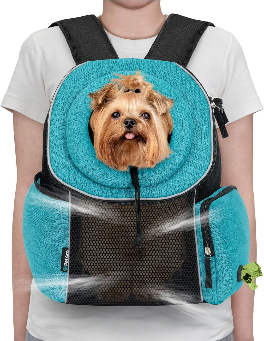 Portable Breathable Pet Carrier Backpack Comfortable Outdoor Travel Bag