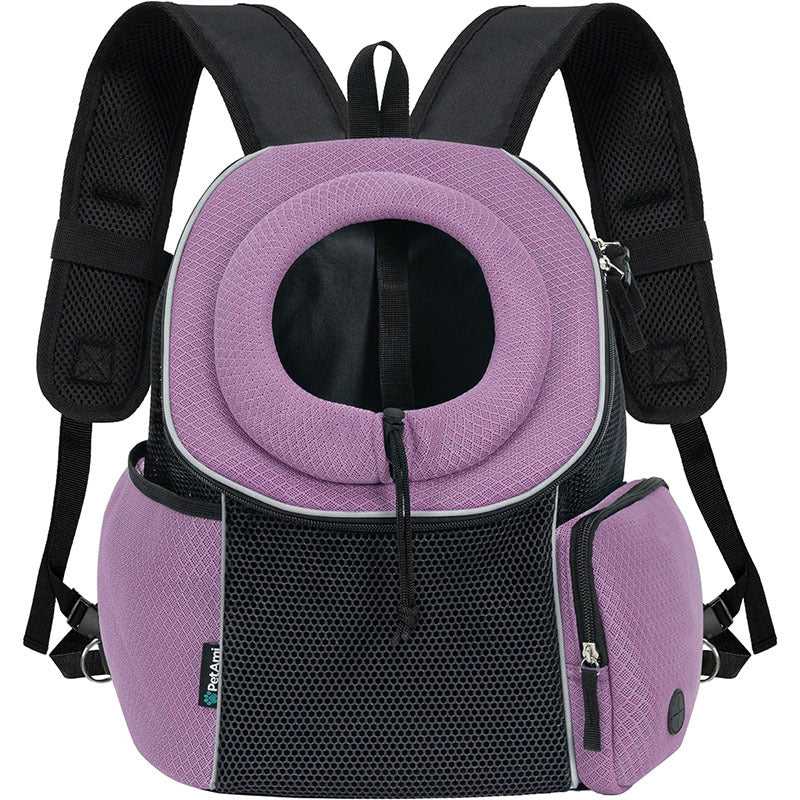 Portable Breathable Pet Carrier Backpack Comfortable Outdoor Travel Bag