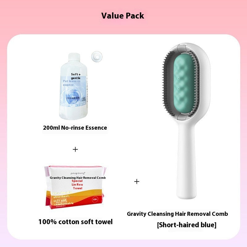 Pet Dematting and Hair Removal Grooming Brush for Pets