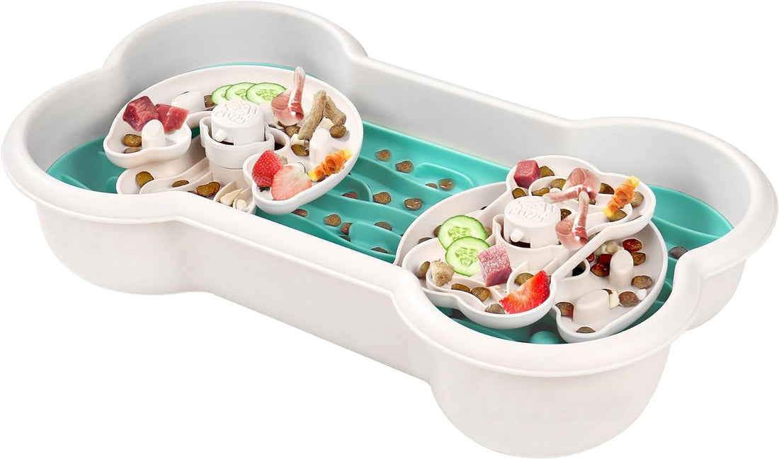 Slow Feeder Pet Bowl Anti Choking Puzzle Food Dish Large Breed