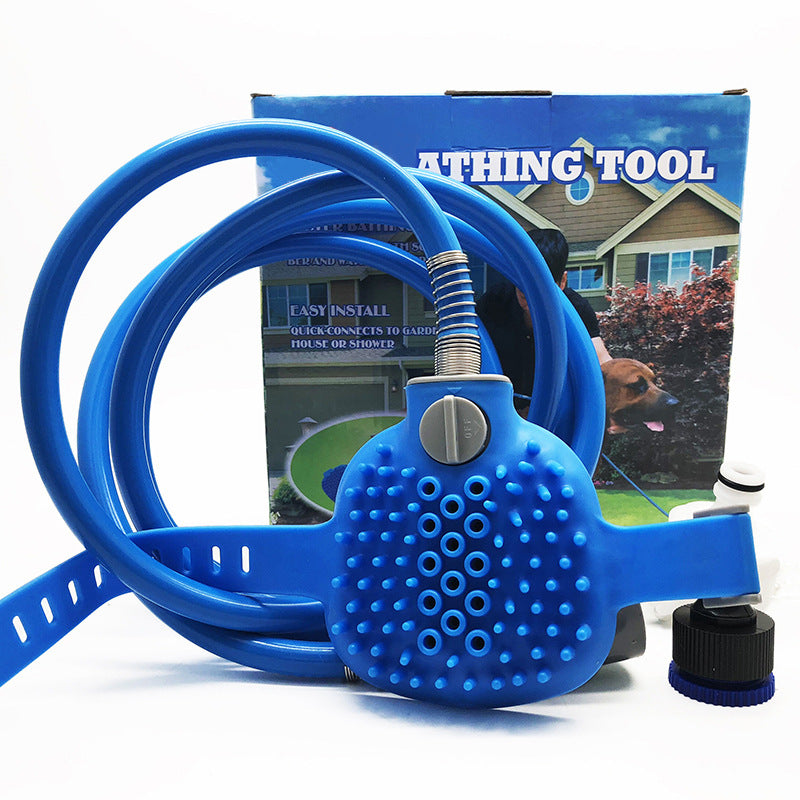 Pet Outdoor Shower Bath Brush Cleaning Grooming Tool
