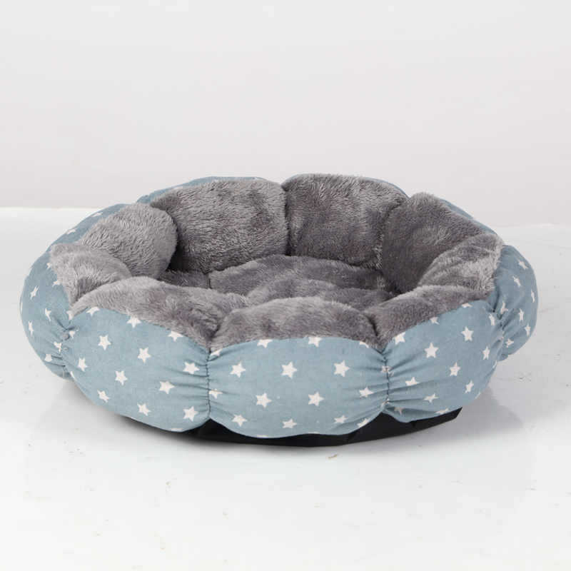 Calming Donut Fluffy Round Bed for Small and Medium Pets