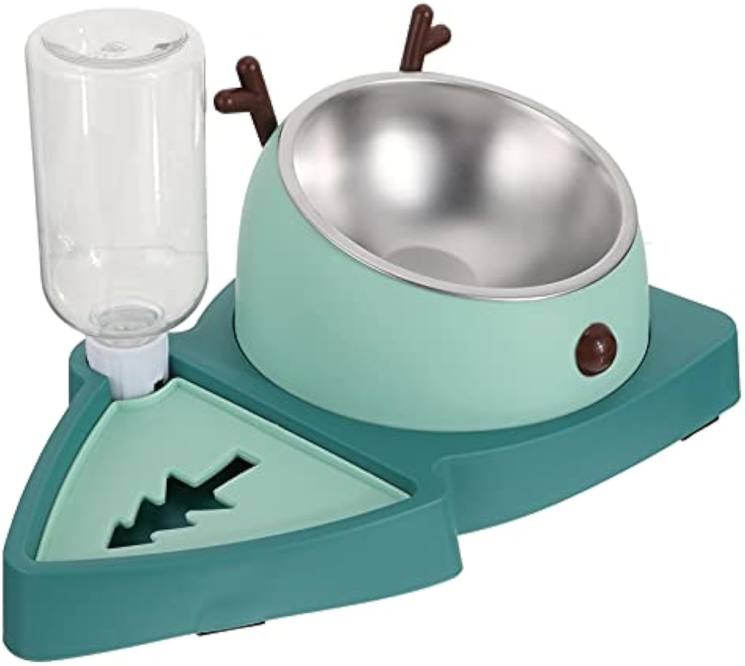 Pet Slow Feeder Bowl Detachable Water Tray For Pet Feeding
