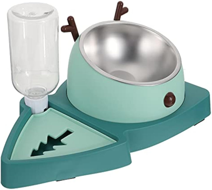 Pet Slow Feeder Bowl Detachable Water Tray For Pet Feeding