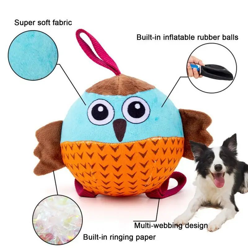 Interactive Inflatable Chew Toy Boredom Relief Durable Pet Toy