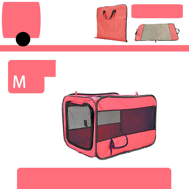 Portable Foldable Pet Carrier Bag With Safety Locking Zippers