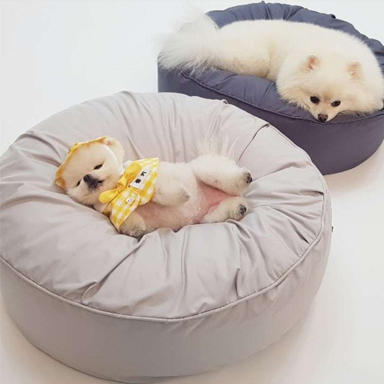 Moisture-Proof Removable Washable Large Round Bed for Pets
