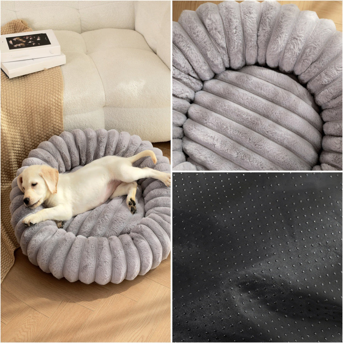 High-Weight Plush Pet Nest Round Comfortable Warm Bed for Pets