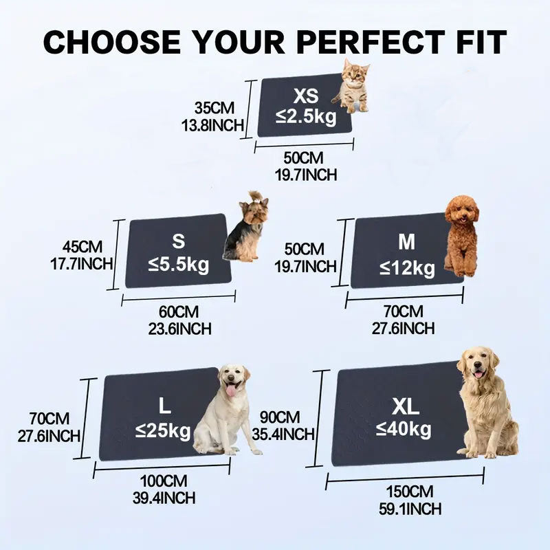 Washable Reusable Pet Training Pads Waterproof Absorbent Premium Use Mats
