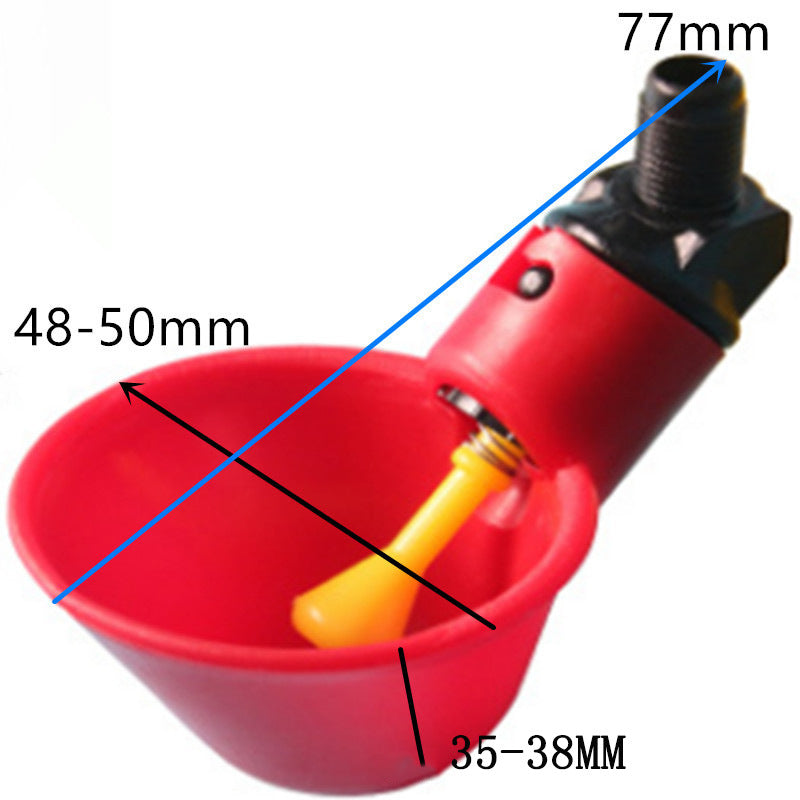 Chicken Drinker Thickened Round Tube Straight Through