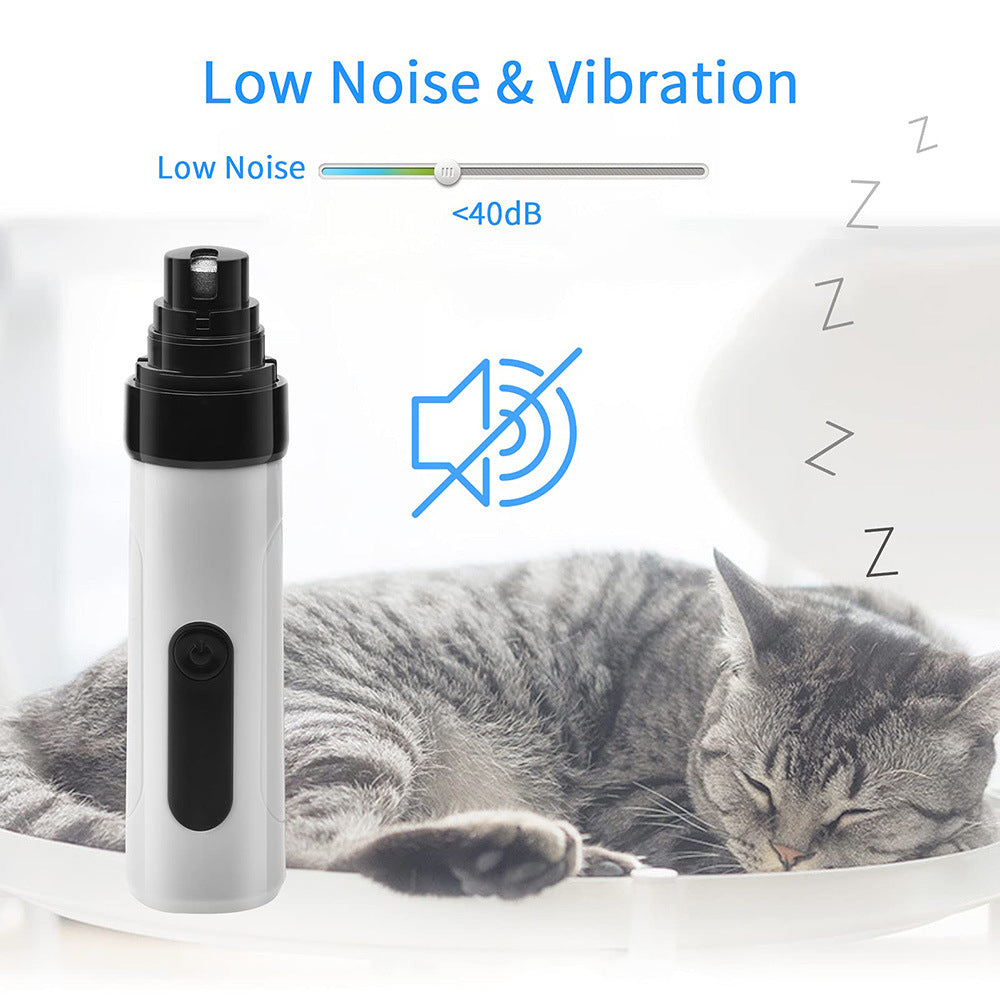 Electric USB Rechargeable Nail Grinder and Trimmer for Pets