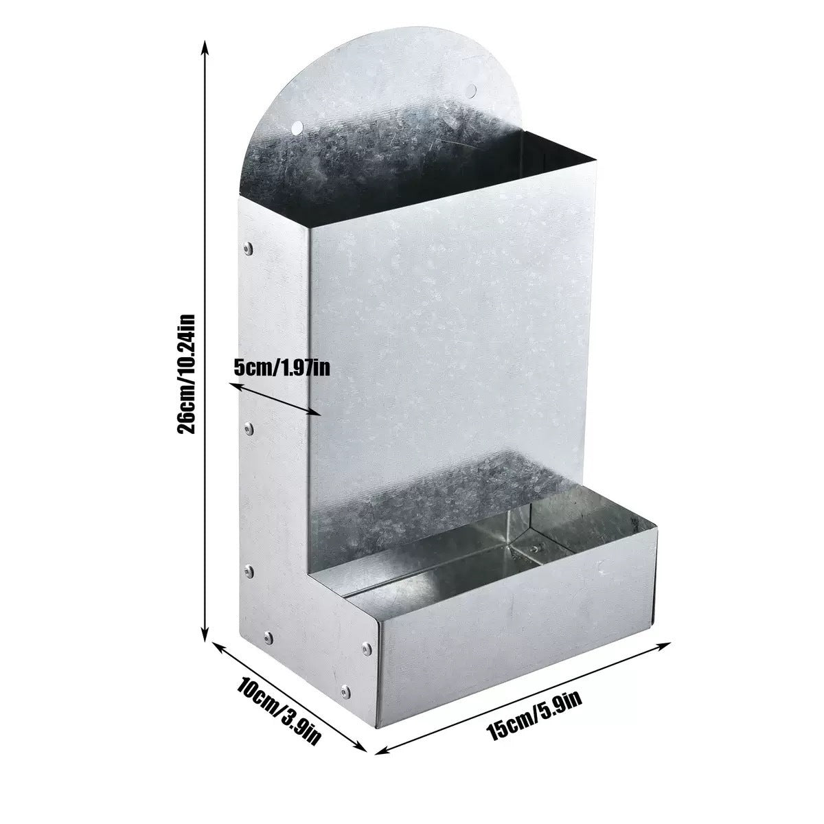 Metal Poultry Feeding Trough For Birds And Small Animals