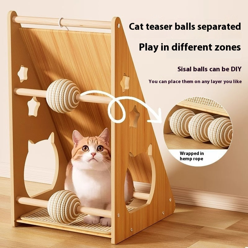 Pet Vertical Wear Resistant Wall Mounted Scratch Board Panel