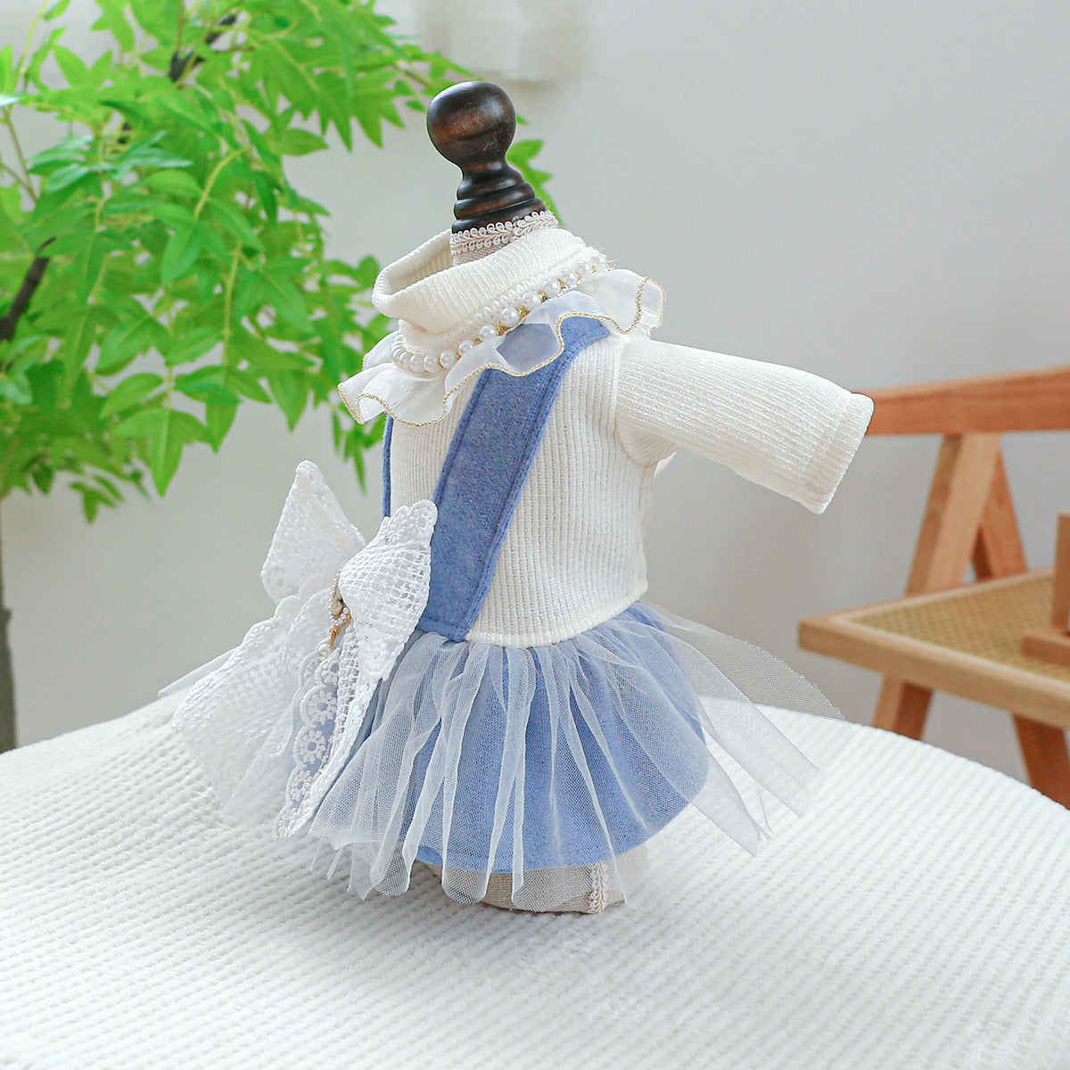 Pearl Lace Cute Pet Dress Clothes For Pet Wear