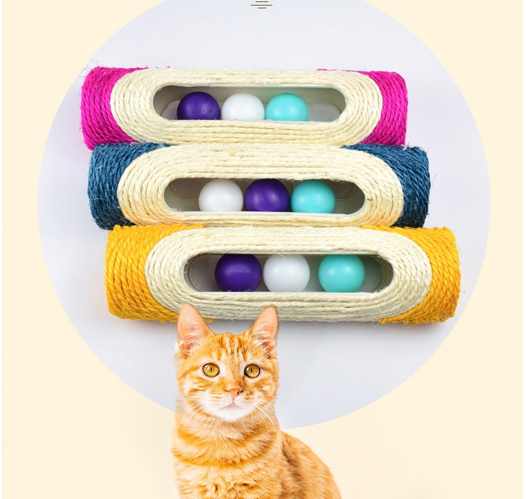 Long Sisal Drum Toys for Pets Three-Pack