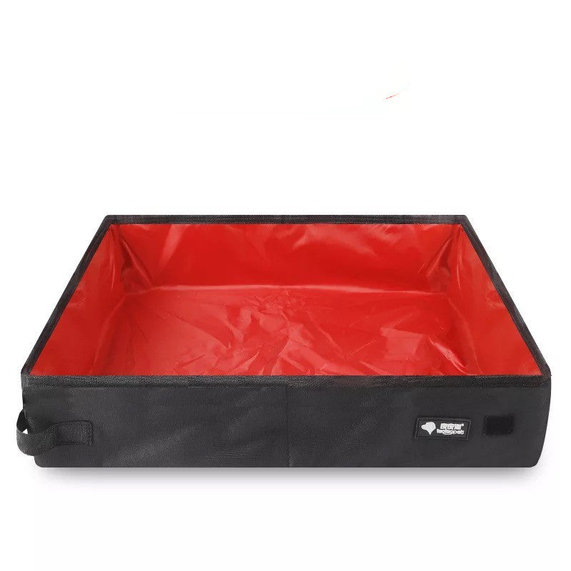 Portable Foldable Pet Litter Box Travel Carrier Case