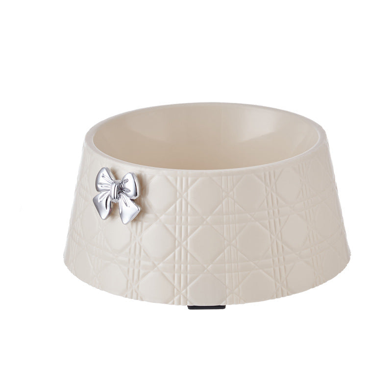 Pet Decorative Bowknot Food and Water Bowls for Pets