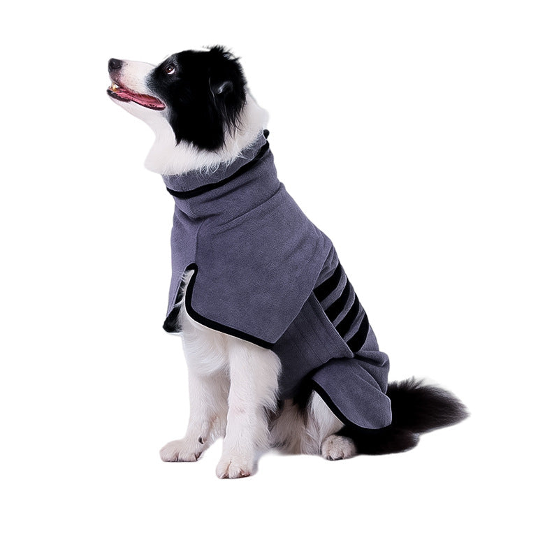 Pet Bathrobe Water Absorbent Grooming Drying Adjustable Pet Towel Accessories