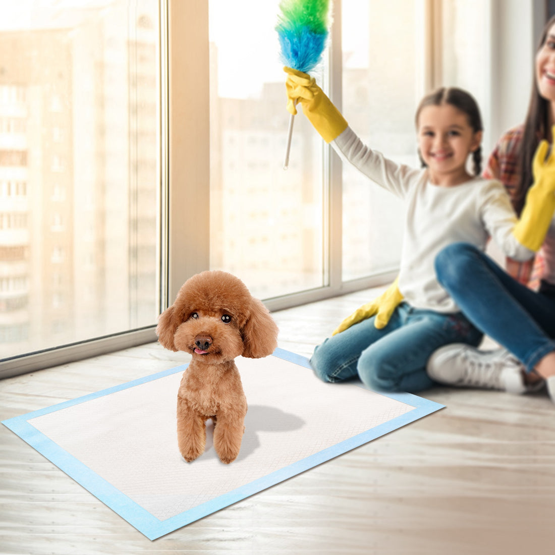 50 Piece Pet Training Pads For Potty Use Mats Absorbent 24x18 Inches