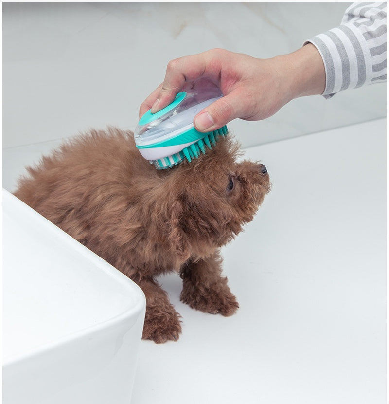 Pet Bath Massage Brush Soft Grooming Cleaning Tool